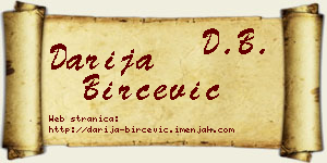 Darija Birčević vizit kartica